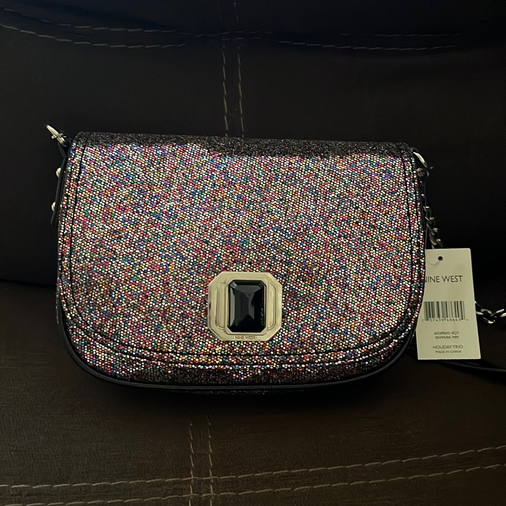 Sparkle clutch over the shoulder bag